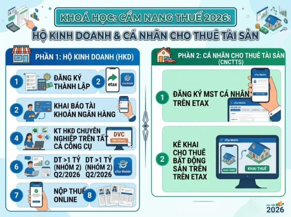 Cẩm Nang Thuế 2026: Hộ Kinh Doanh & Cá Nhân Cho Thuê Tài Sản